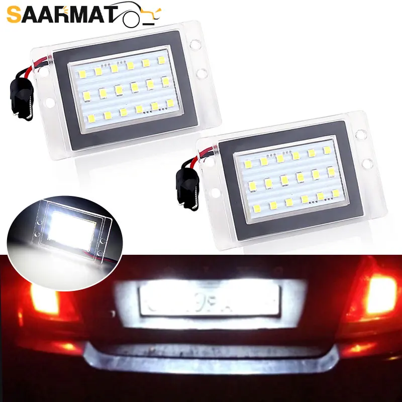2 шт. безошисветильник для Volvo 855 V70 XC97-00 SMD СВЕТОДИОДНЫЙ номерной знак свет 12 В