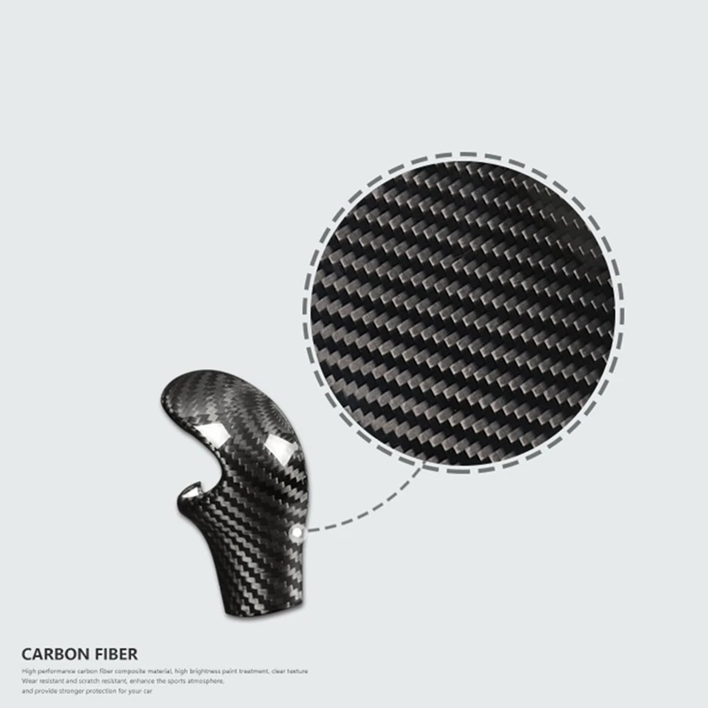

Real Carbon Fiber Interior Trim Car Gear Shift Cover Sticker for Mini Cooper R55 R56 R57 R58 R59 R60 R61
