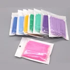 100xDental микро щетки одноразовые материалы зуб Аппликаторы Средний точный щетки зубы палочки Стоматологическая Уход за полостью рта зубочистки цвета сахарной ваты