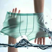 53pcslot mens underwear boxer mesh mens ice silk ventilation breathable cool mens underwear mesh shorts