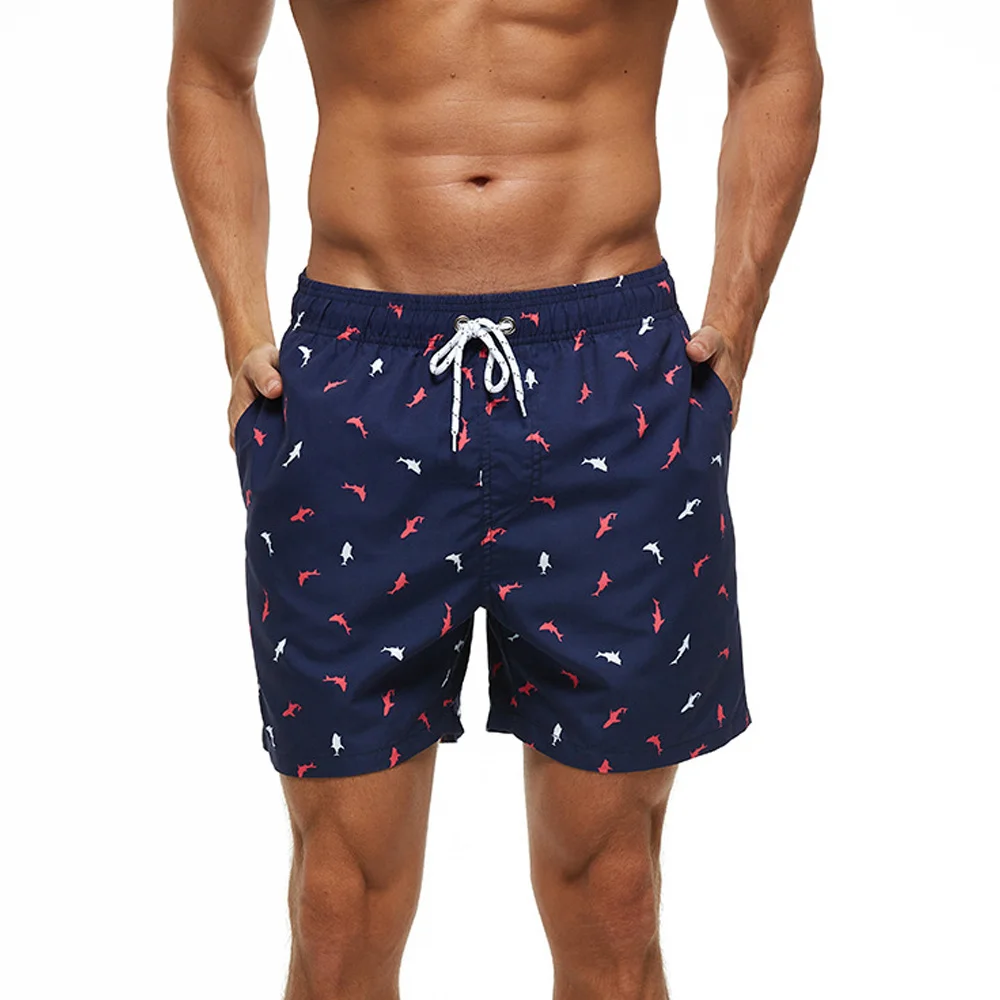 

New Leisure Men Swimming Shorts Swimming Book Beach Board Shorts Swimming Book Bathing suits Men Running Sport Surfing Shorts
