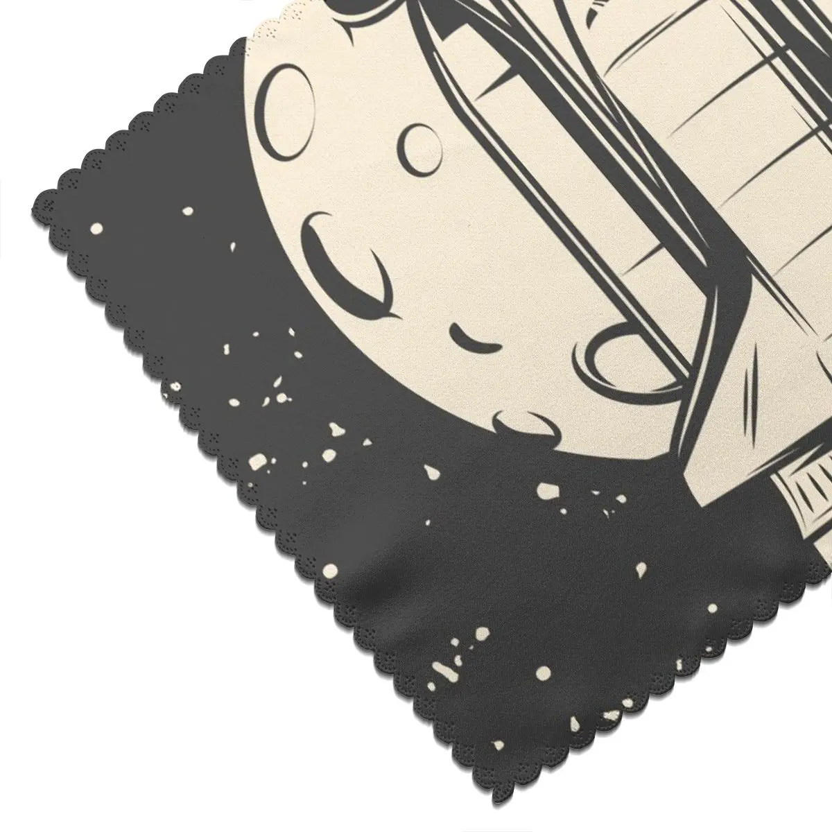 

6 PCS Placemat Table Mat Space Journey With Shuttle Launch On Moon For Tables Heat-insulation Linen Kitchen Dining Pads