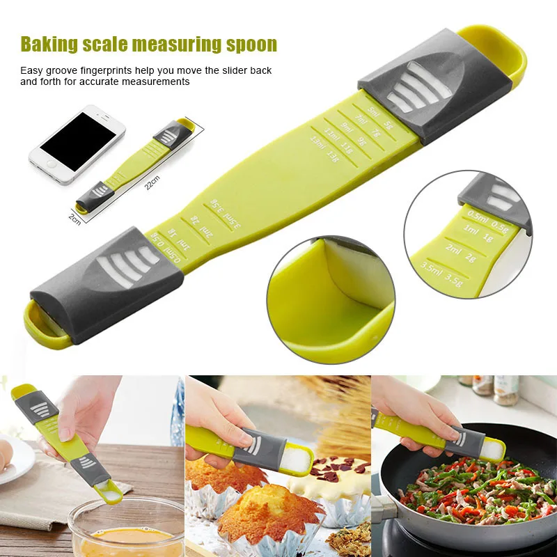 

Kitchen Measuring Spoon Adjustable Multifunctional Tools Kitchen Scales Accessories LB88