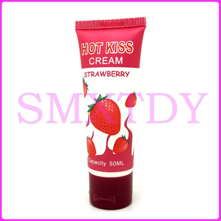 Крем лубрикант с клубничкой Hot Kiss интимные изделия секс игрушка для взрослых 10