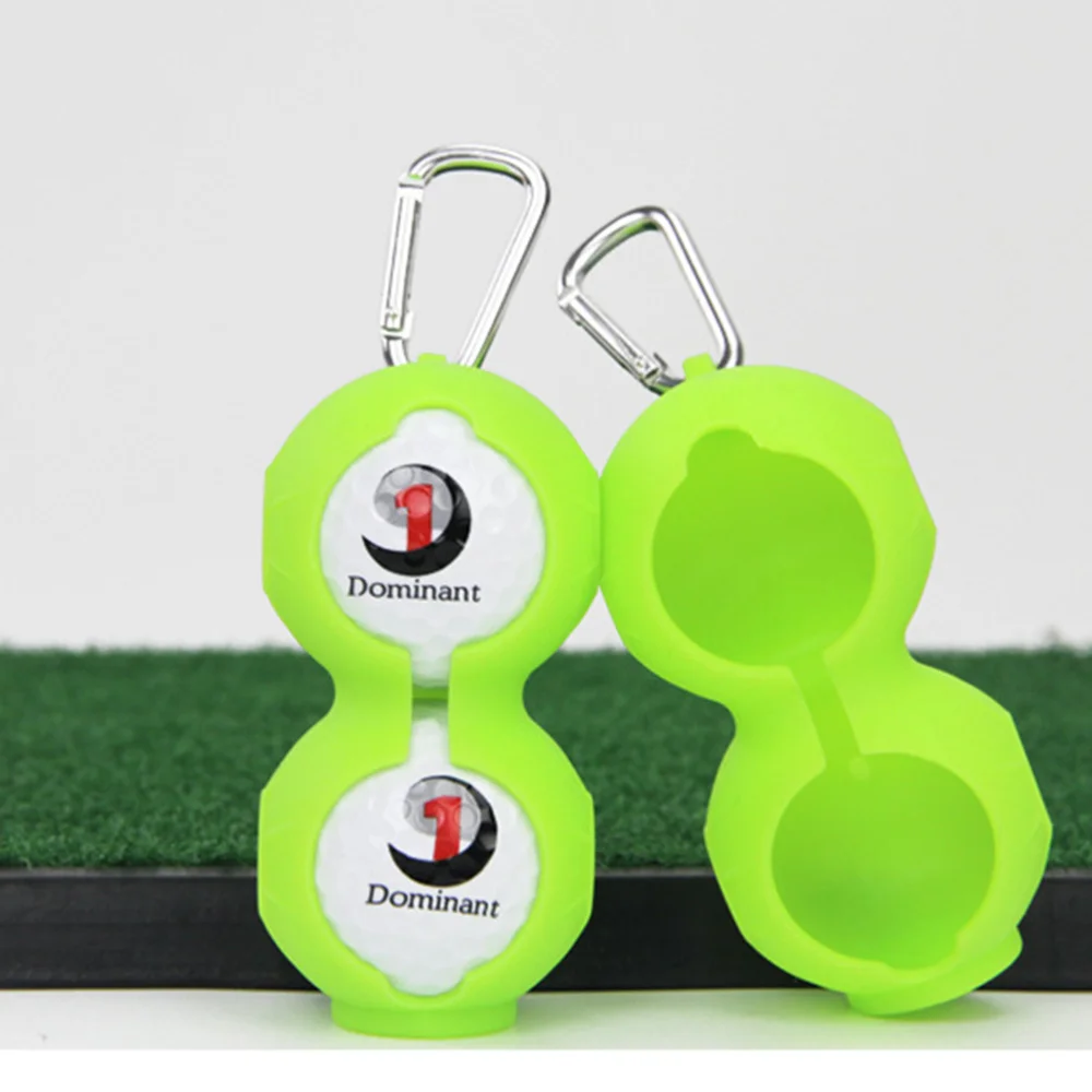 

3pcs Durable Practical Silicone Protective Golf Cover Ball Holder with a Keyring Ball Cover Bag Golf Ball Case for Sport