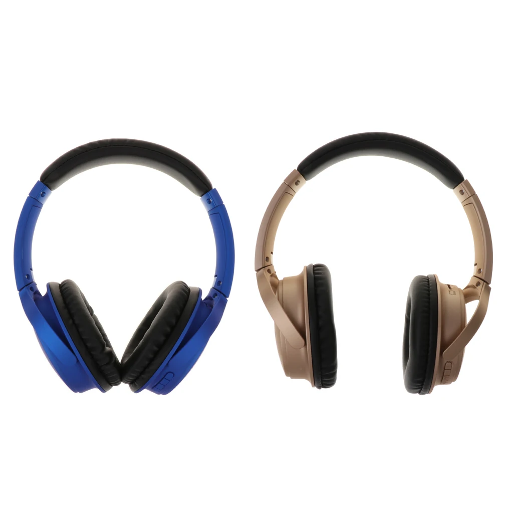 

Wireless Headphone Bluetooth TF Card Foldable Sport Head-mounted Golden Blue