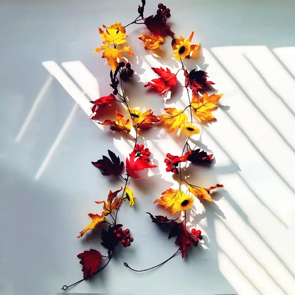 

2m Fairy String Lights 20 LEDs Maple Leaves Light strings Outdoor Christmas Halloween Garland For Home Xmas Holiday Party Decor