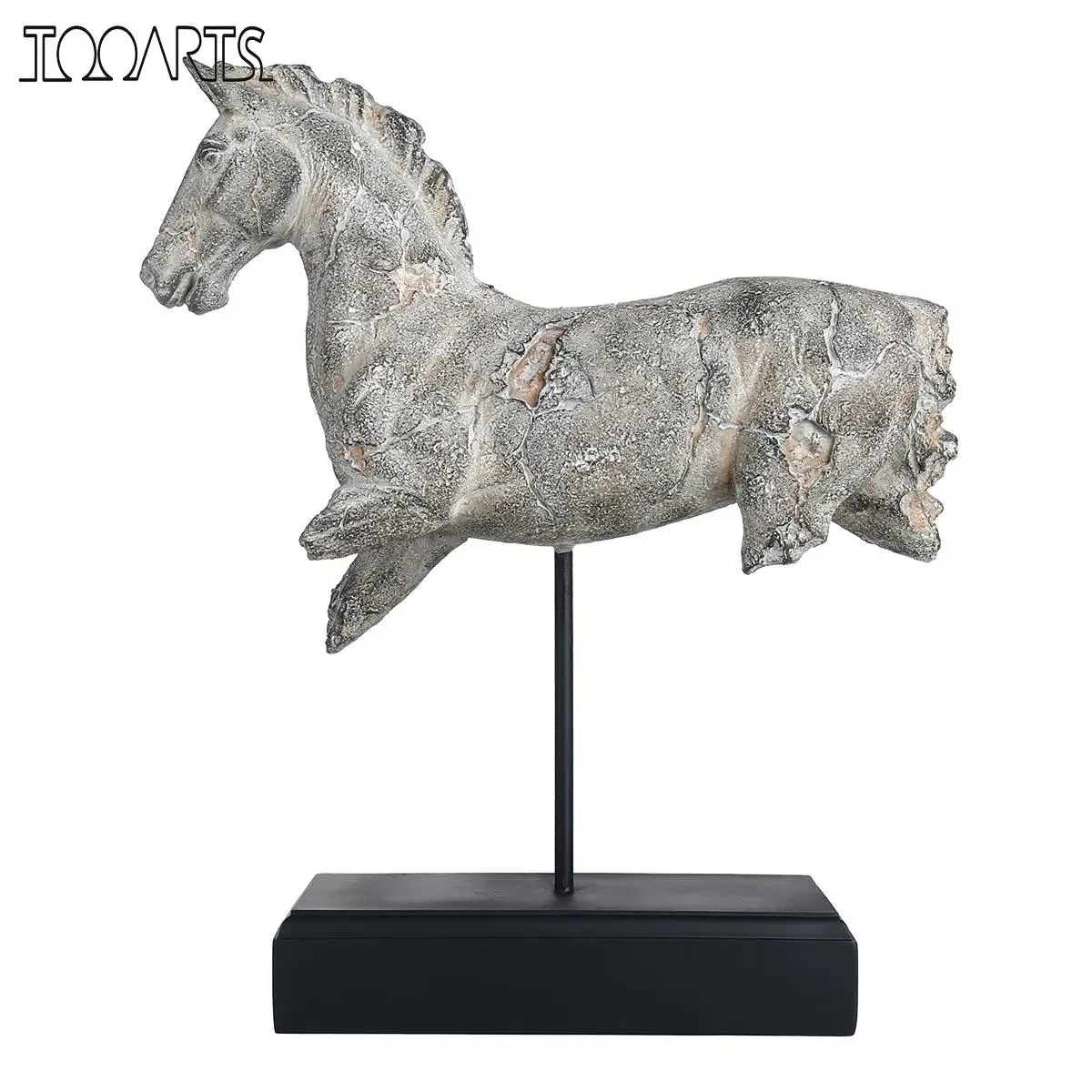 Tooarts неполная скульптура лошади имитация камня резьба полимерная Искусство