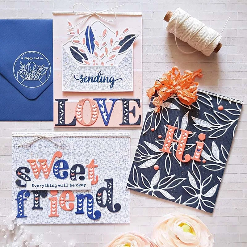 

JC Metal Cutting Dies for Scrapbooking Special English Letters Stencil Handmade Tools Paper Card Making Model Craft Decoration