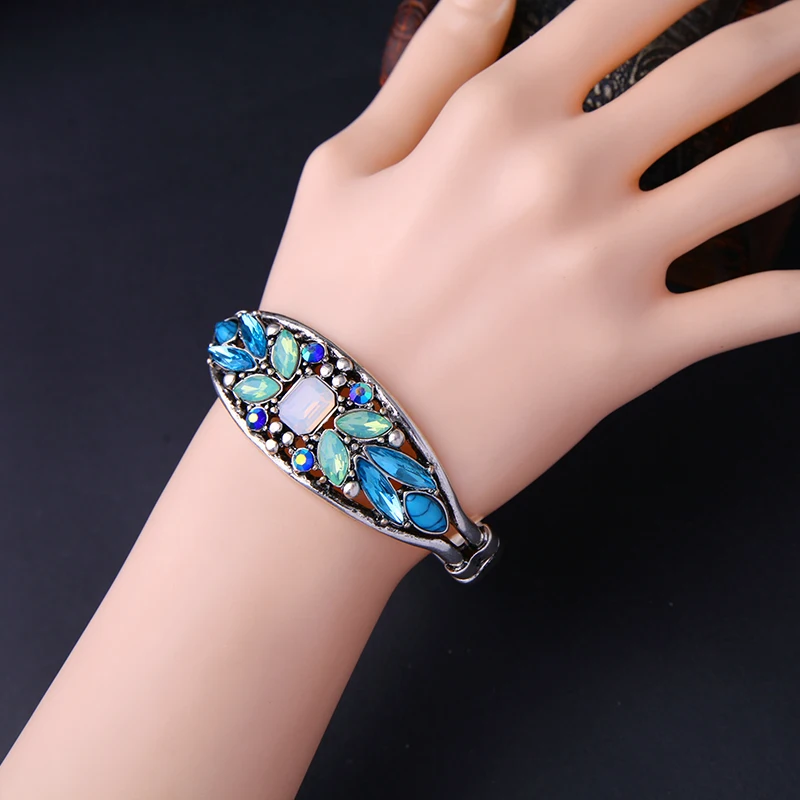 Новинка 2020 золотой цвет синий каучуковый браслет с подвесками модный Открытый