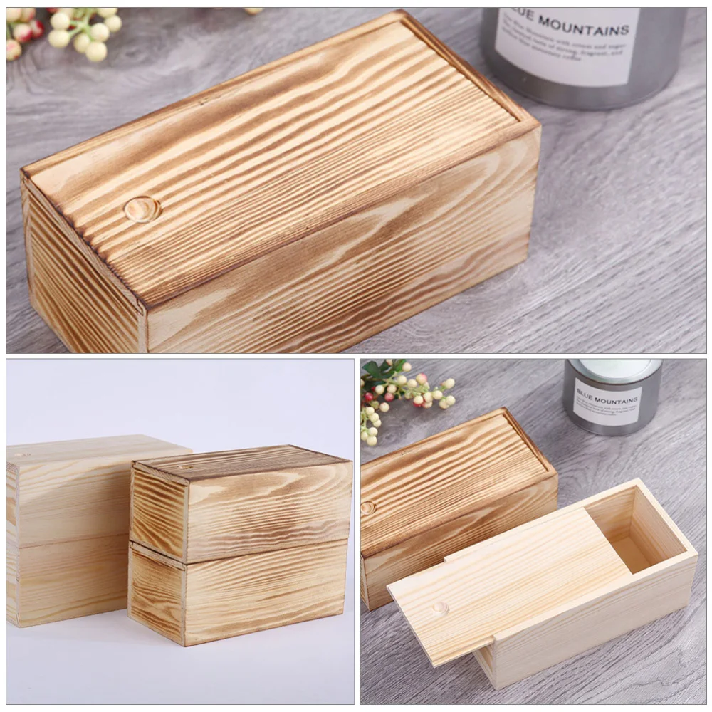 

4pcs Jewelry Storage Boxes Souvenir Storage Boxes Wooden Packing Cases