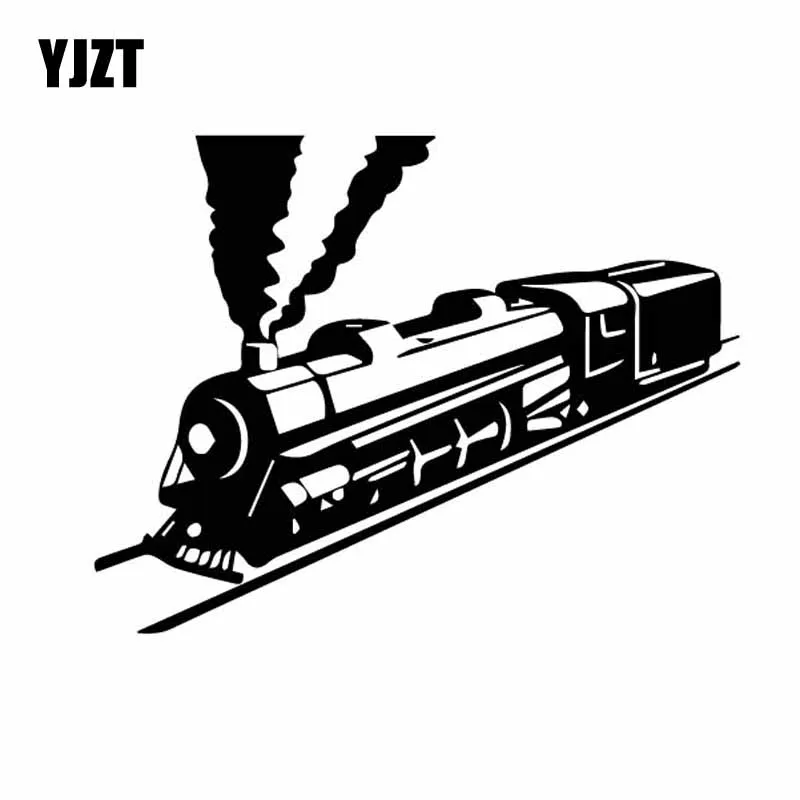 YJZT 16 8 см * 13 ослепительно паровоз на трек для изысканный виниловая наклейка