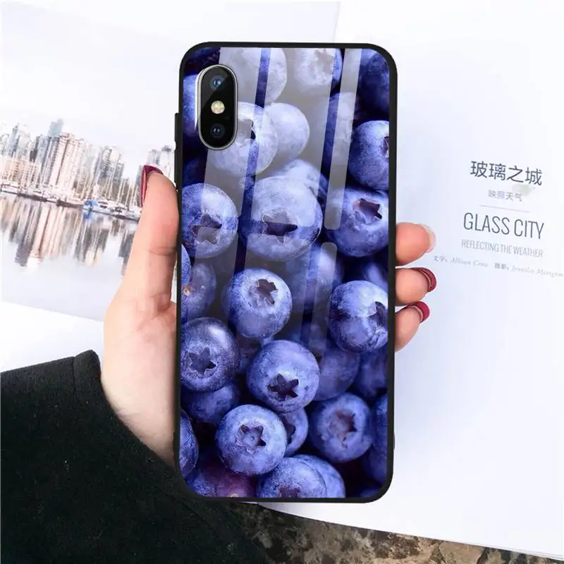 

Delicious fruit Phone Case Tempered glass For iphone 11 12 PRO MAX X XS XR 5C 6 6S 7 8 plus