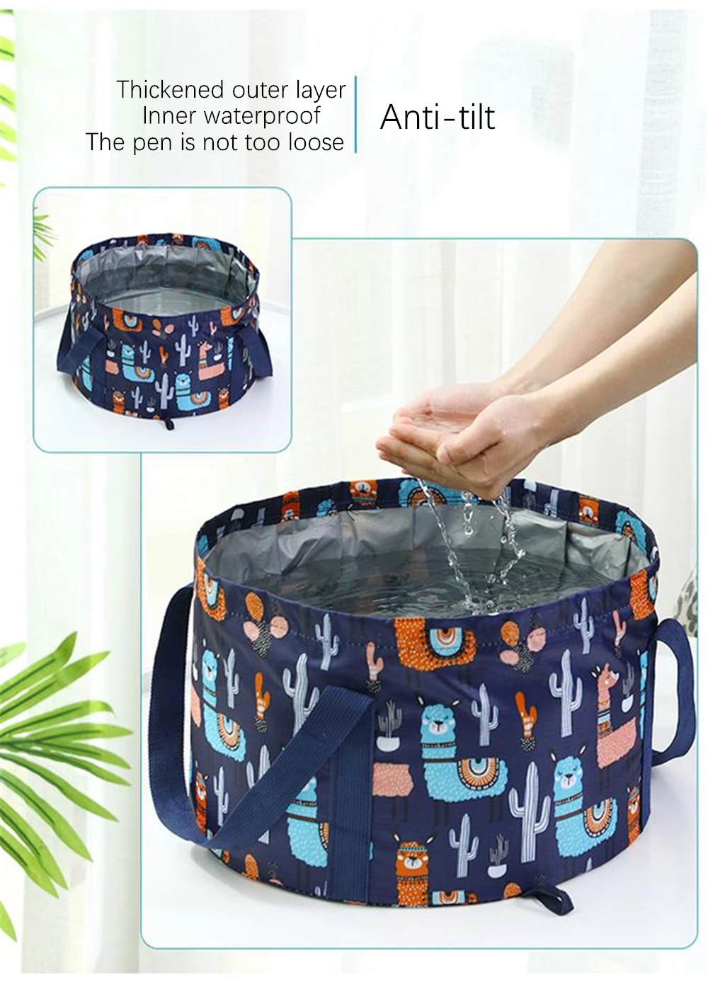 Портативная Складная Сумка ведро открытая компрессионная сумка для хранения