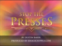 dustin baker stop the presses magic tricks