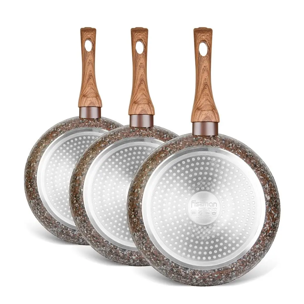 Фиссман сковорода волшебный коричневый мрамор антипригарное покрытие кованый