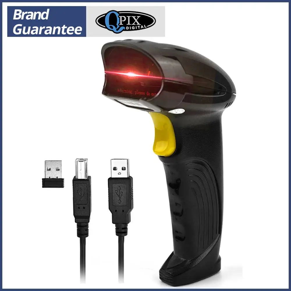 Беспроводной сканер штрих кодов USB лазерный автоматический считыватель ручной