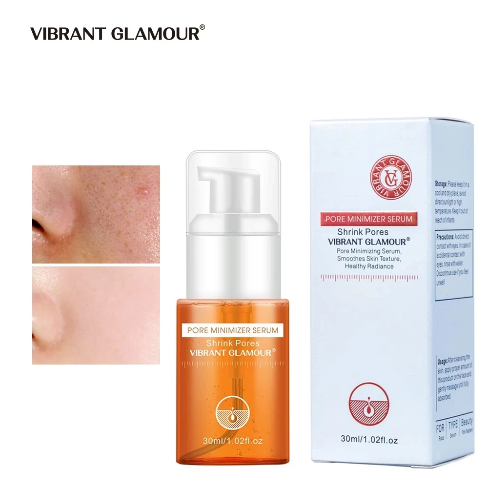 

VIBRANT GLAMOUR Pore Minimizer Serum Salicylic Shrink Moisturizing Whitening Oil Control Remove Blackhead Acne Skin Care 30ml