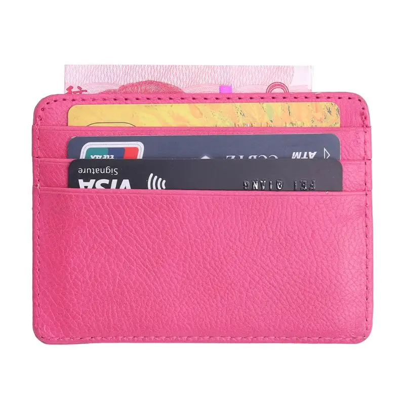 

Men's Leather Thin Wallet ID Money Credit Card Slim Holder Money Pocket Organizer