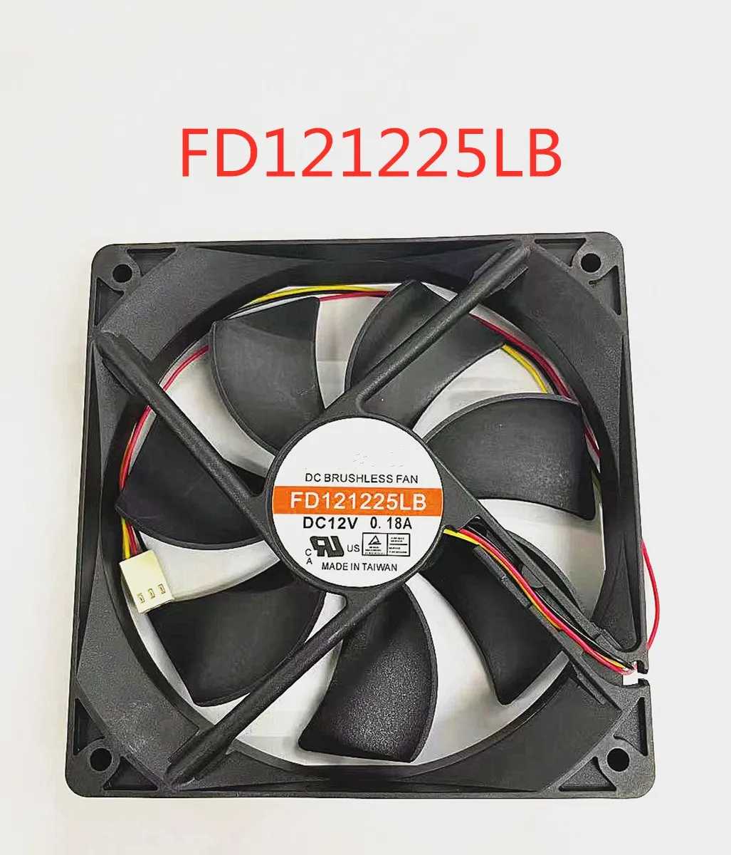 

3-проводной охлаждающий вентилятор Emacro для сервера Y.S TECH FD121225LB DC 12V 0.18A 120x120x25 мм