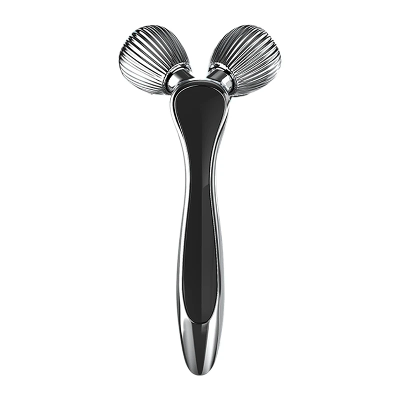 

3D роликовый массажер серебристо-белый Электрический микро-токовый Массажер для потери веса 360 градусов массажер для лица