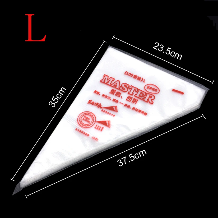 Одноразовый кондитерский мешок для крема размером M/L 100 шт./лот инструменты