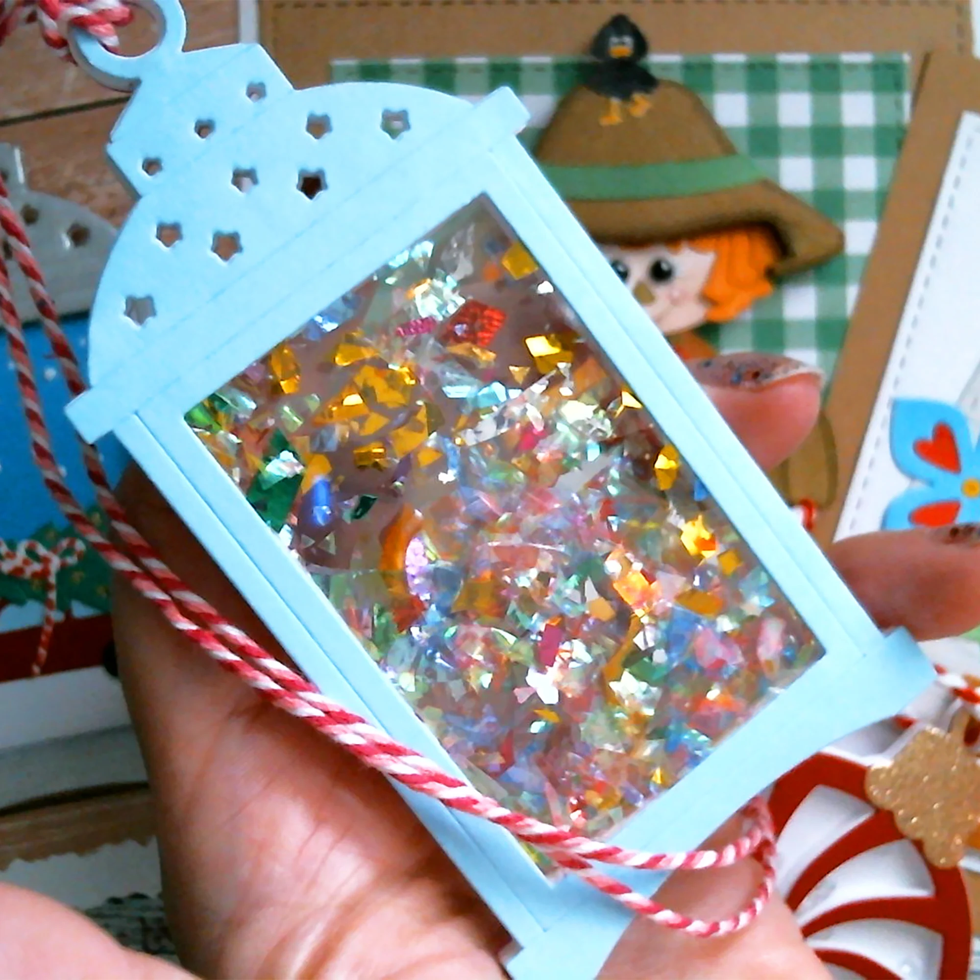 Металлические Вырубные штампы в виде фонаря Рождественский трафарет для сделай