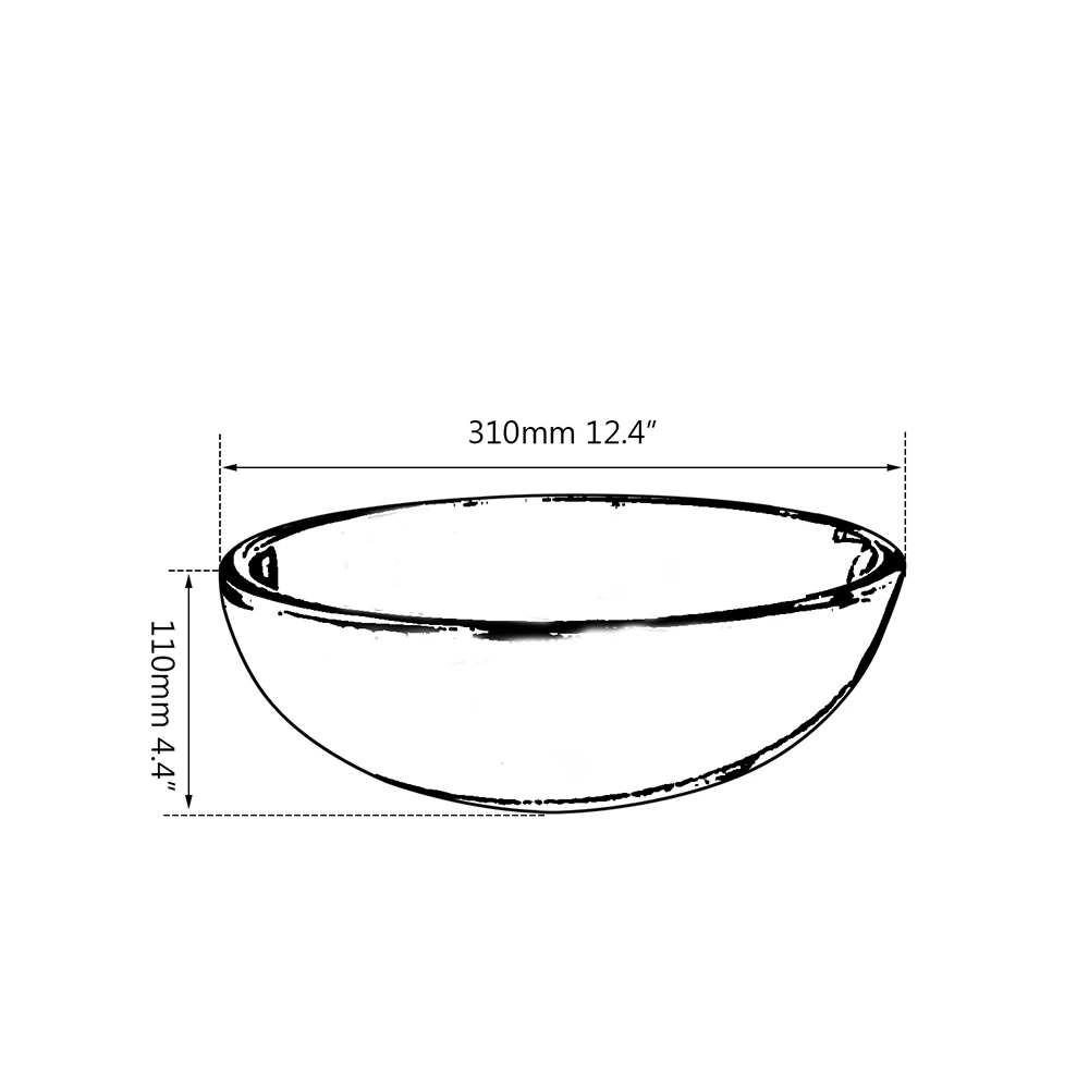 Круглый смеситель для раковины в ванную комнату YANKSMART кран из закаленного стекла