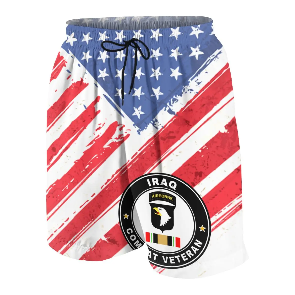 

101st Airborne Iraq Combat Veteran Casual Shorts Fitness Summer Cool Short Pants Jogger Workout Teen Beach Breeches Quick Drying