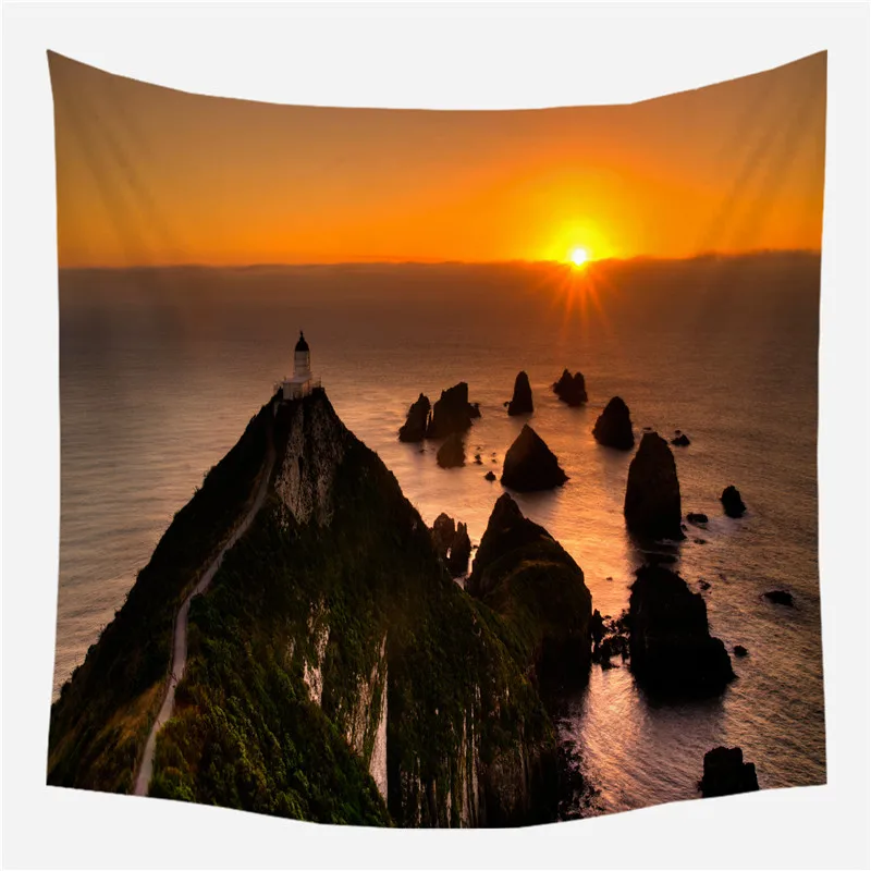 Фон для фотосъемки с изображением пейзажа настенный гобелен природа лес водопад