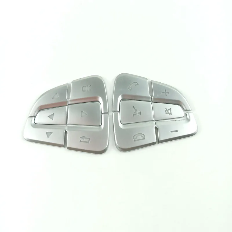 Хромированные кнопки на руль из АБС пластика чехол с блестками отделка для Mercedes