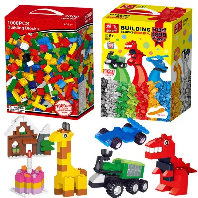 

1200 Pieces Building Blocks sets classic city creator Blocks colorful bricks DIY kids educational toys Compatible All Brands