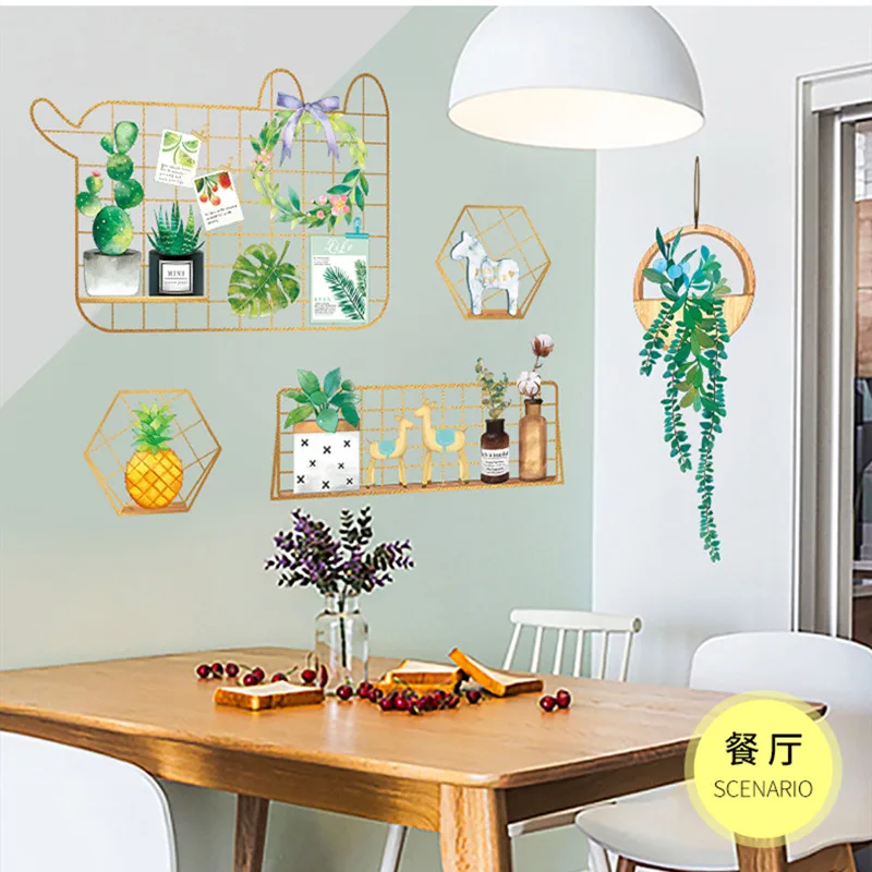 Настенные украшения обои настенные стикеры в спальню Сказочная сетка красные