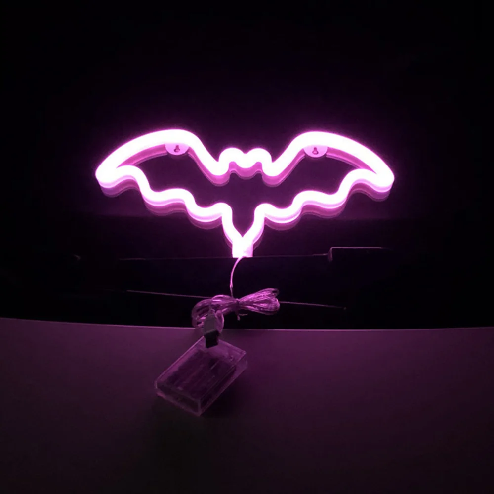 

Bat Shaped LED Lamp USB Battery Box Dual Use Night Lamp Fashion Modeling Lamp Decorative Night Light Table Lamp for Home Party