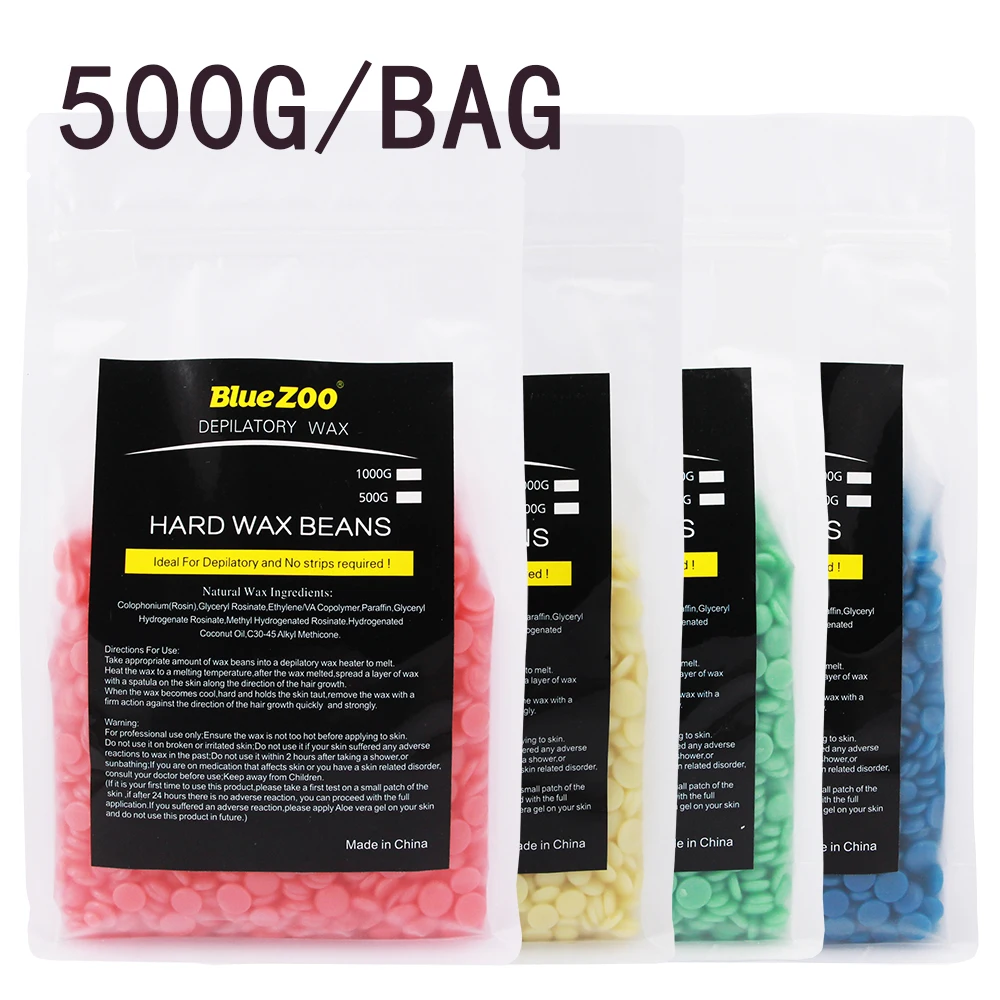 

500g/Pack Wax Beans Depilatory Hot Film Pellet Removing Bikini Face Hair Legs Arm Removal Bean Unisex Hair Removal