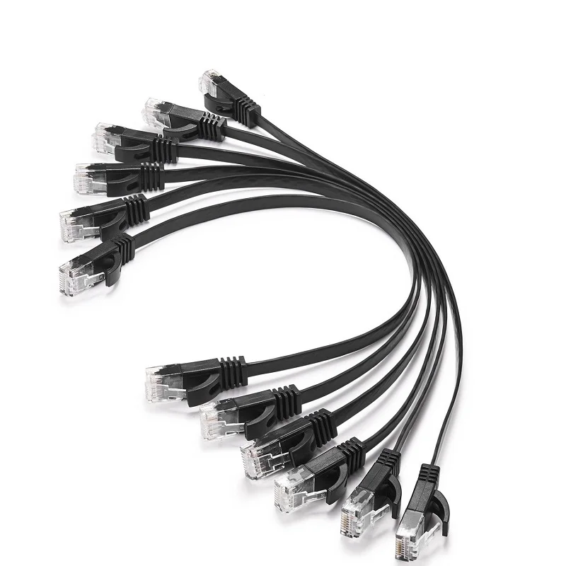 

6pack 15cm 50cm 1m 2m3m5m10m 30m 98FT cable CAT6 Flat UTP Ethernet Network Cable RJ45 Patch LAN cable black/ blue / white color