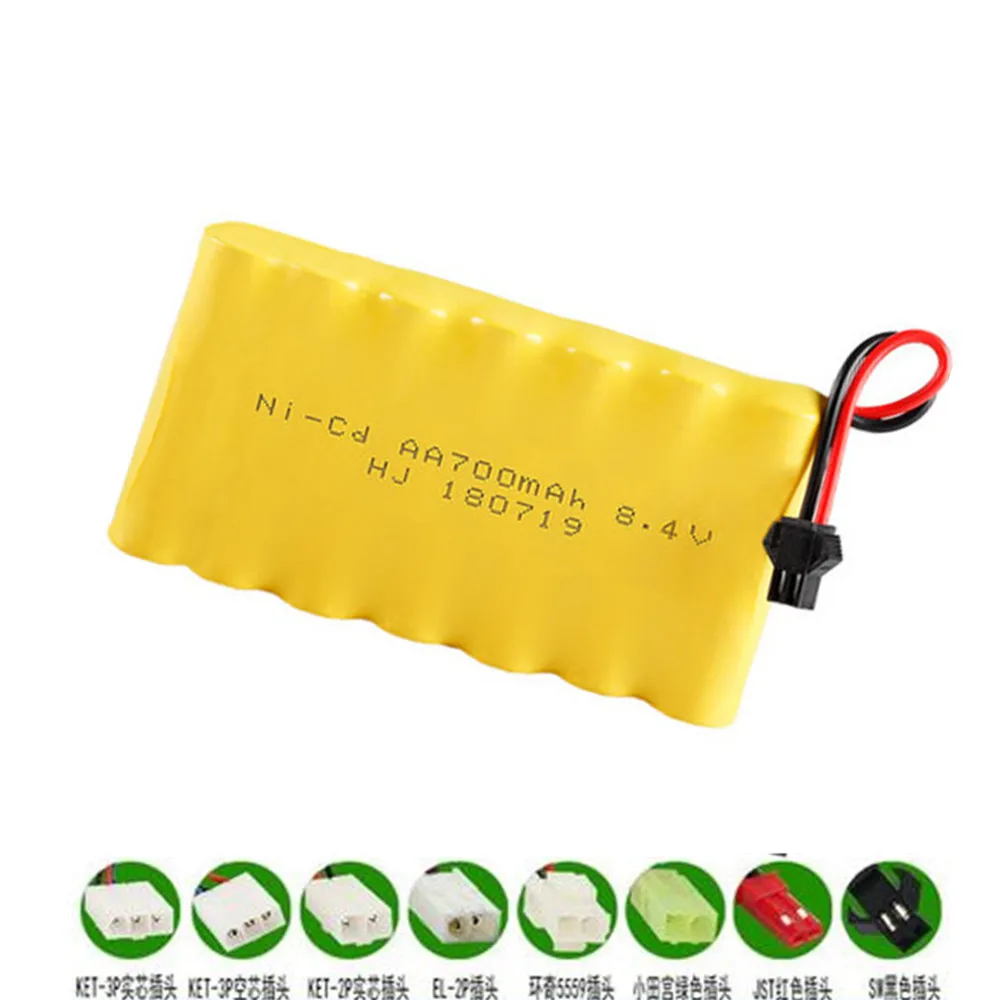 

8,4 v 700mah Ni-CD батарея для Rc игрушки автомобиль Лодка Грузовик Танк Поезд робот пистолеты NICD AA 8,4 v аккумуляторная батарея 1 шт до 10 шт