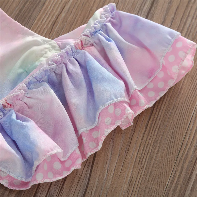 Bunvel/летние комбинезоны для маленьких девочек Одежда Боди с кружевными блестками