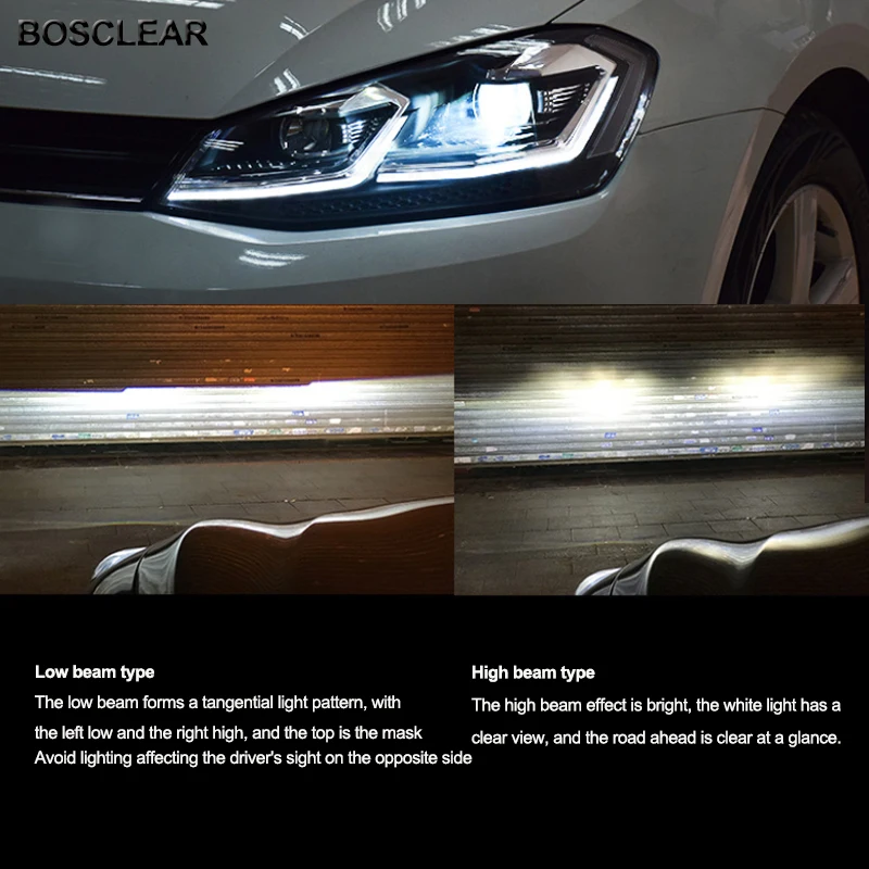 Автомобильный Стайлинг для VW Golf 7 MK7 светодиодный ная фара Golf7.5 R дизайн линии DRL Hid