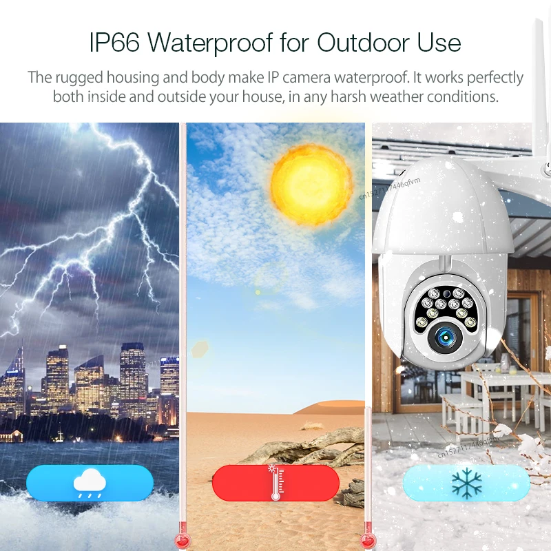 GUUDGO 10LED 1080P 2MP 5X Zoom PTZ Wifi IP-камера Наружная CCTV Безопасность Беспроводная камера