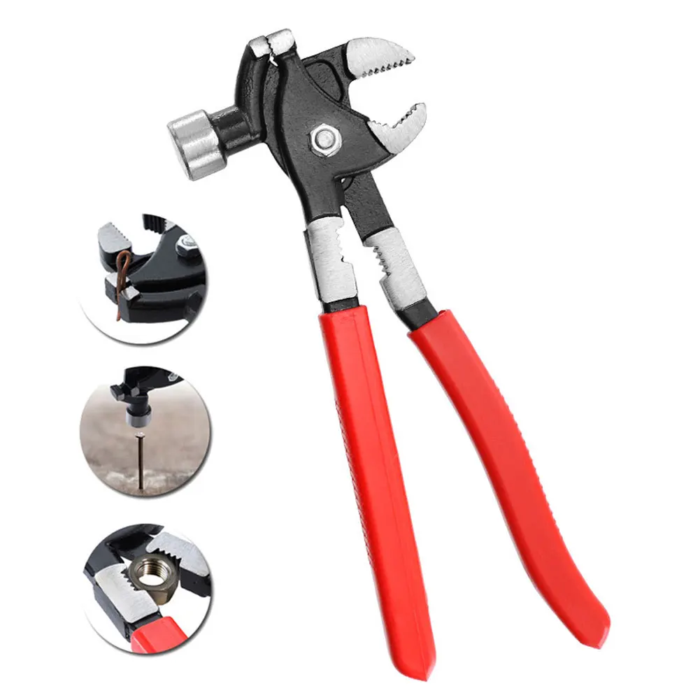 

Деревообрабатывающий инструмент, молоток 6 в 1, многофункциональный универсальный молоток из углеродистой стали, трубный ключ, отвертка, пл...