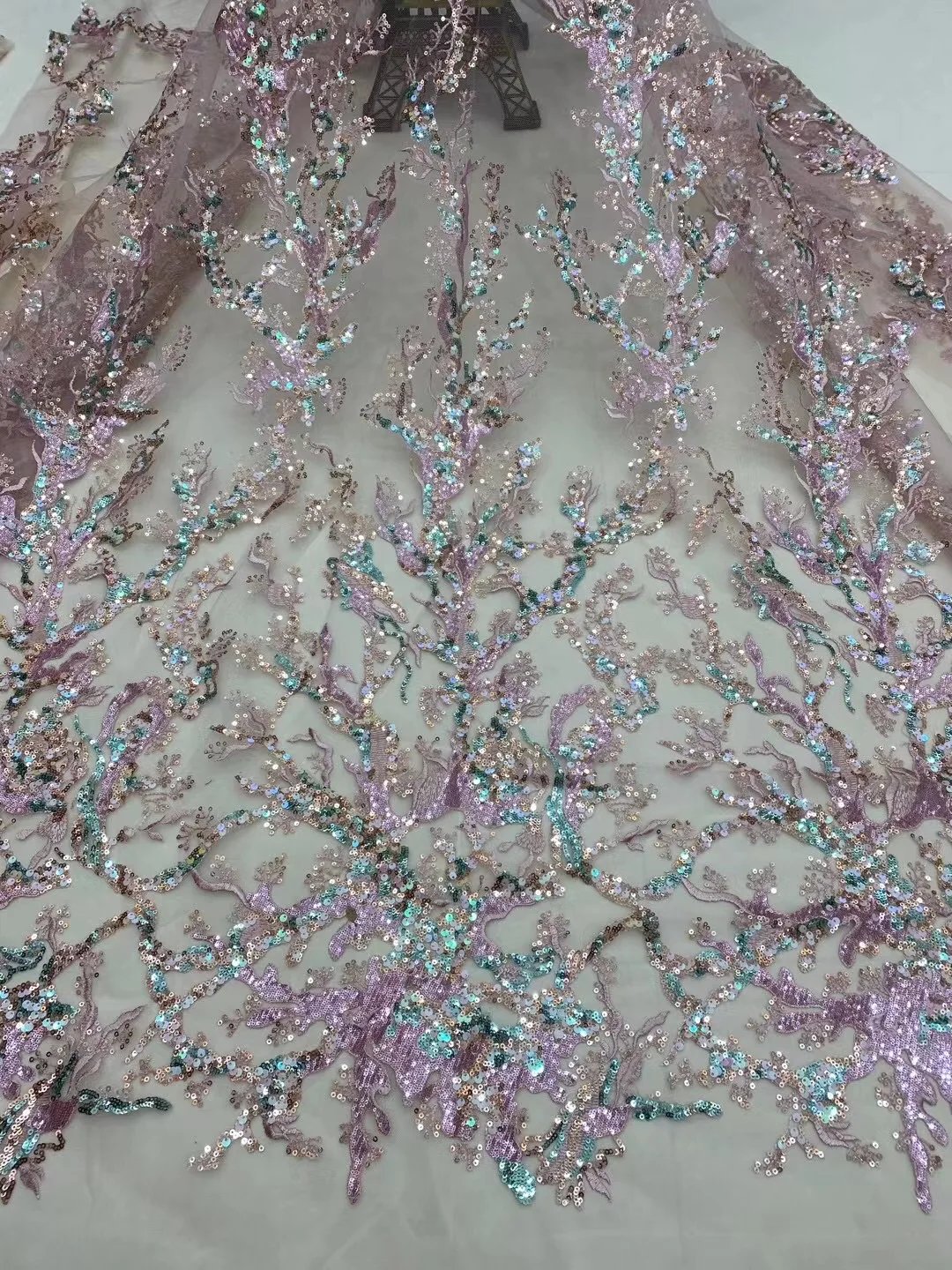 Носей носей носек шату Пхи Ким Са Нигерия вышитый фон Cách Voan Lưới Ren trantrang