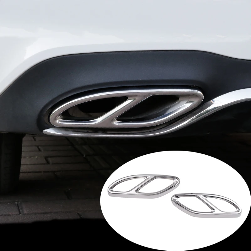 

Car-styling AMG Rear Exhaust Pipe Cover Trim Frame For Mercedes Benz B C E Class Coupe W246 W205 W212 GLE W166 C292 GLS CLA