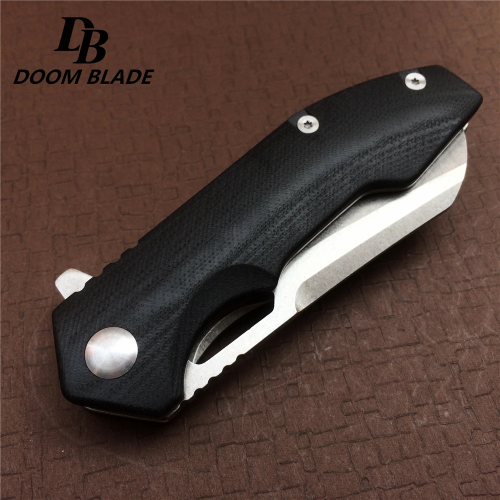 Нож Тактический складной клинок С флиппером и рукояткой из G10 7 9 дюйма |