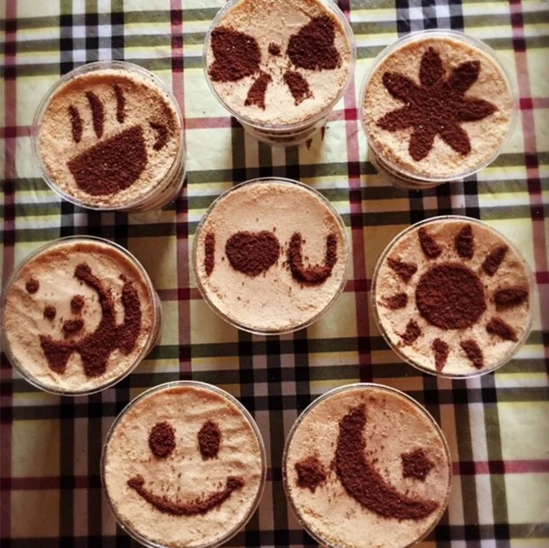 16 шт. трафареты для бариста кофе латте капучино|Трафареты кофе| |