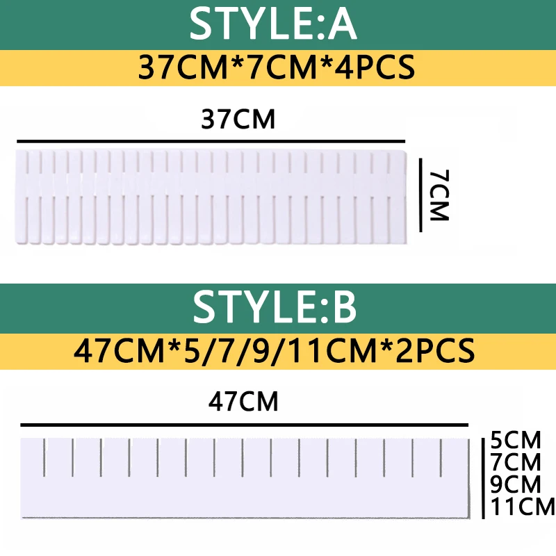 Регулируемый пластиковый разделитель для ящиков полки хранения сделай сам