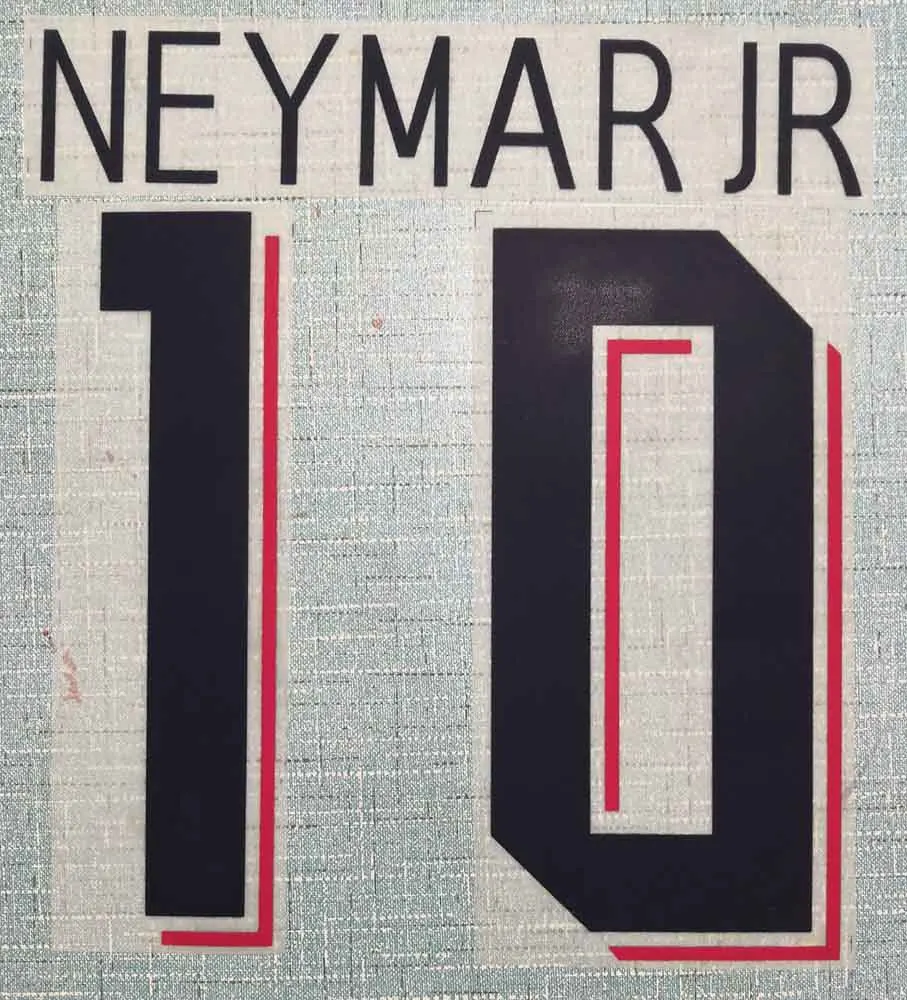 Черный никель U3rd от ANDER HERRERA GANA T. SILVA VERRATTI MBAPPE Кавани ди Марии Неймар JR ICARDI SARABIA nameset нашивка - Цвет: Черный никель