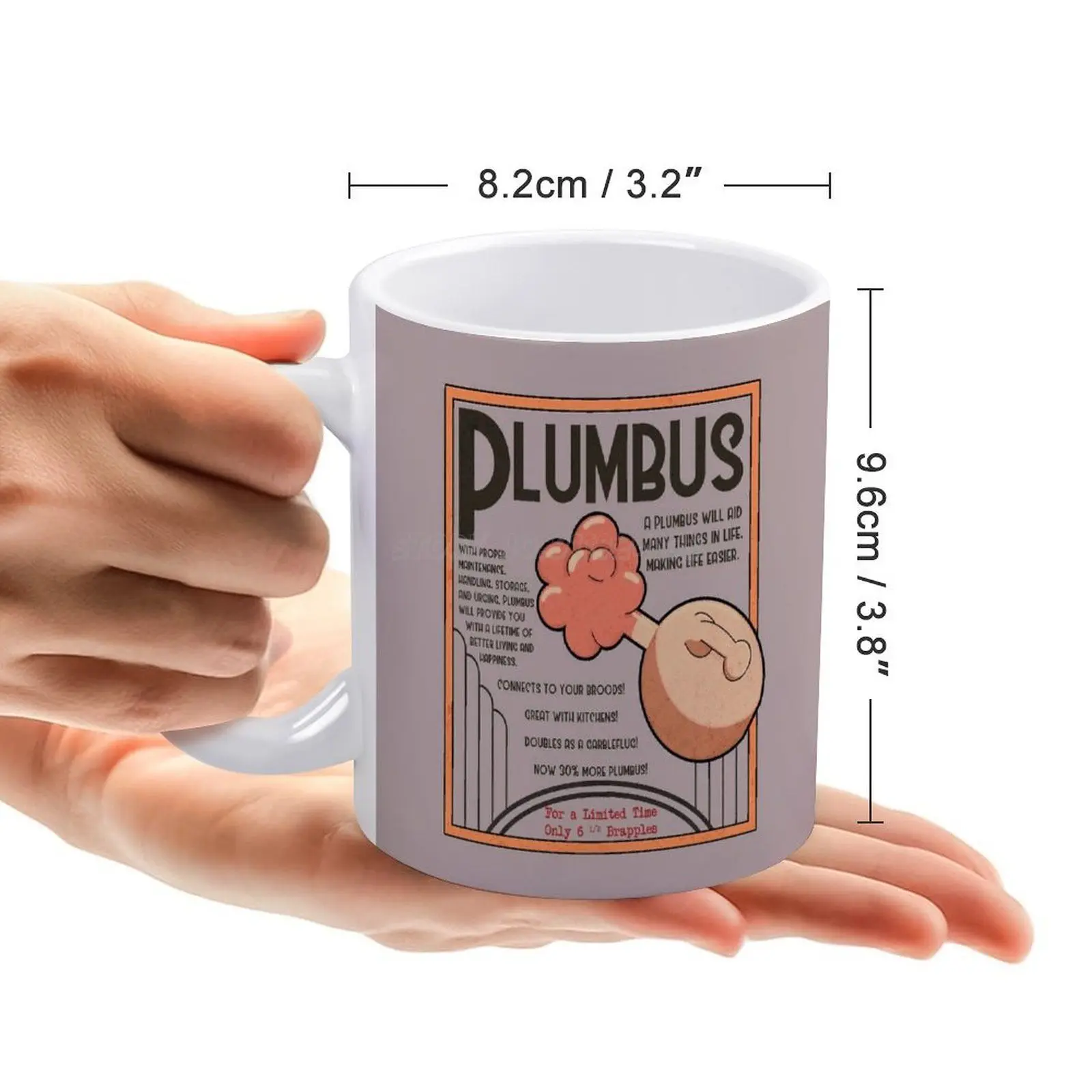 Plumbus Sale White Mug To Friends and Family Creative Gift 11 Oz Coffee Ceramic Cartoon Adult Swim Rbpartnerprog | Дом и сад