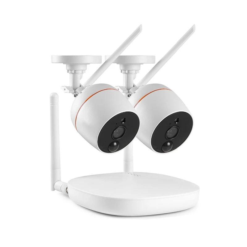 1080P 4Ch Fhd мини беспроводная система видеонаблюдения Wifi 2 шт 2МП ip камера