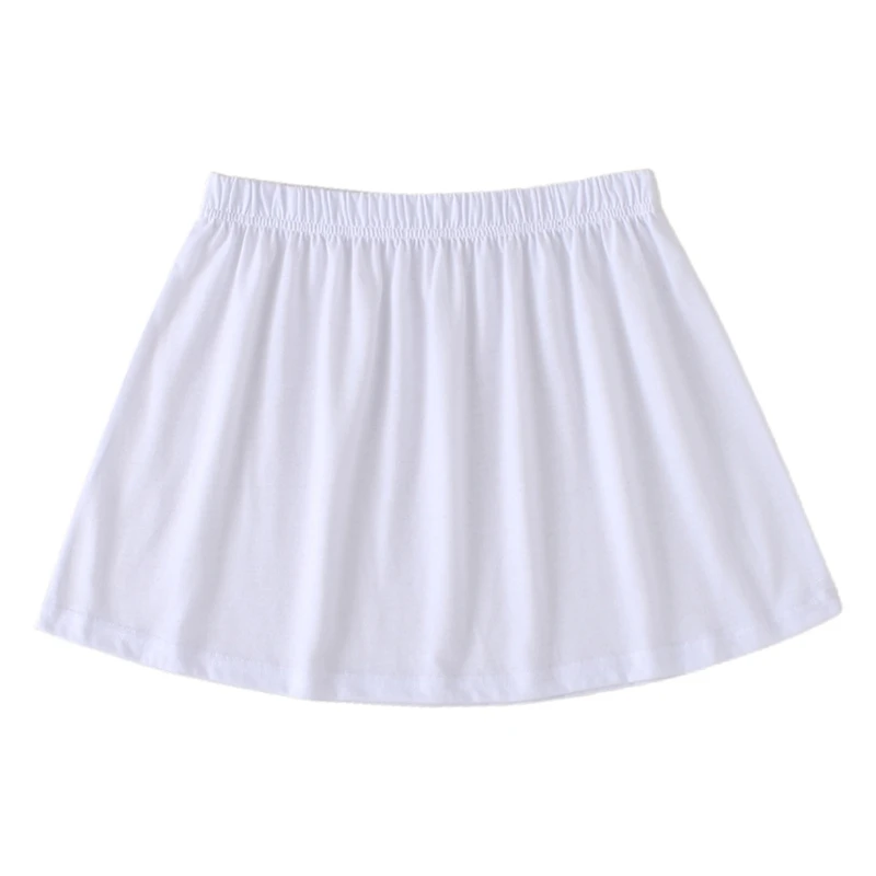 

Women Layered Decorative Skirt Solid Color Flare False Fake Hem Detachable Apron